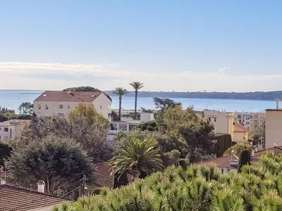 a view of a city with houses and trees at Studio le Tivoli by Interhome in Cannes