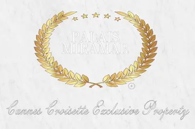 a laurel wreath with the words palates nederlands istg at PALAIS MIRAMAR CROISETTE APART 1 MIN CARLTON in Cannes
