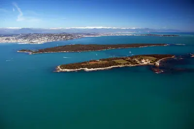 an island in the middle of a large body of water at Venizelos in Cannes