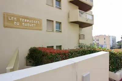 a sign on the side of a building at Fauvettes Sea Cannes in Cannes
