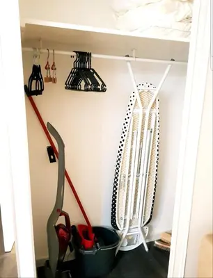 a room with two utensils in a closet at Studio Cosy centre Cannes in Cannes