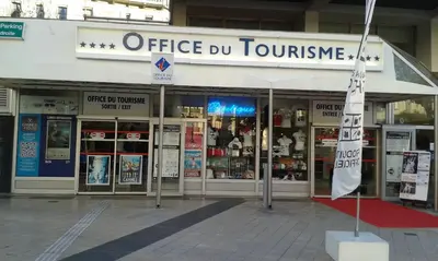 a store front of a store with a sign on it at Stella Apartment - Cannes in Cannes