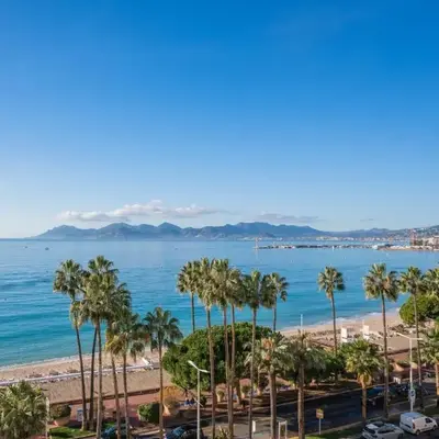 REF 1181 - Cannes Croisette - Sea view apartment for rent