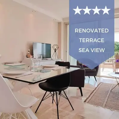4-Room Apartment with Terrace & Sea View 5-Minute Walk to the Beach