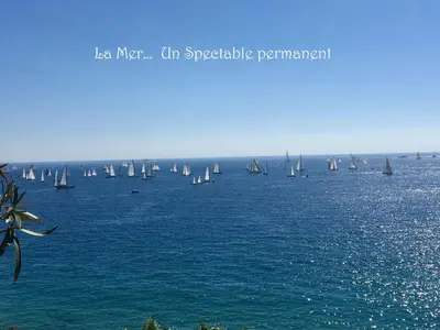 a large body of water with sail boats in it at ToiTmer in Cannes