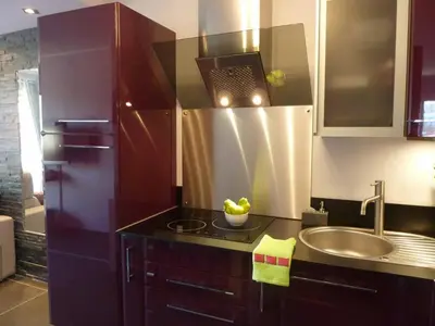 a kitchen with a sink and a counter top at Cannes Center in Cannes