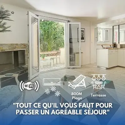 Le Alex - 800m des plages - extérieur - Verrière Côte d'Azur