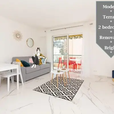 Brand new 2 bedrooms next to Croisette !