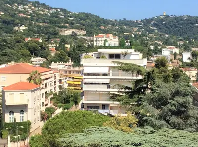 a view of a city with buildings and trees at ROOFTOP#PLAGES#APERCU MER#CLIM#Festival in Cannes