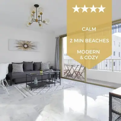 Cannes Palm Beach district 2 min to the beaches