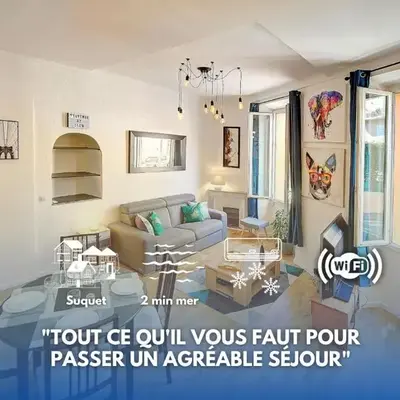 le Clem - 100m des plages - Suquet - Verrière Côte d’Azur