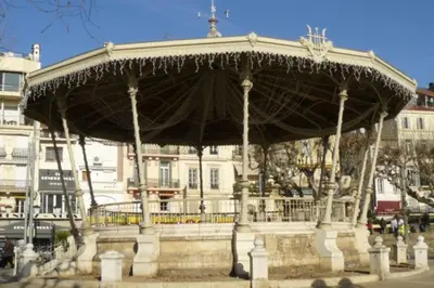 a large building with a covering on top of it at Cannes Stunning sea and old town view for our full comfort 3 BR with balcony by Olam Properties in Cannes