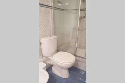 a bathroom with a toilet and a shower at C069-Magnifique appartement au coeur du suquet in Cannes