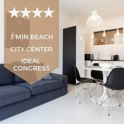 Modern & cozy 150m from the Croisette