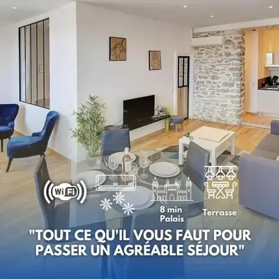 Le ART - 500m des plages - Clim - Verrière Côte d'Azur