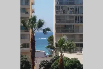 a view from the balcony at C066-Luxurious apartment with sea view - Cannes in Cannes