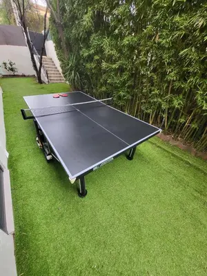 a ping pong table sitting on the grass at VILLA BEL AIR CANNES - 240m2 - Freshly completely renovated - Beach - Pool - No Party allowed - No bachelor-ette stay in Cannes