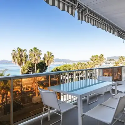REF 1426 - Cannes Croisette - Sea view apartment for rent