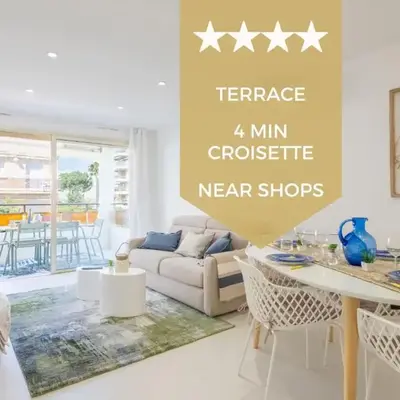 Stylish 2-Br Apartment Steps from the Croisette