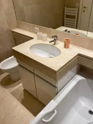 a bathroom with a sink and a toilet at Chez Babette in Cannes
