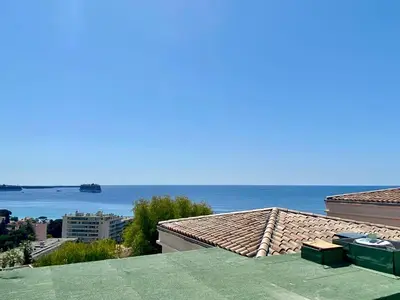 a view of the ocean from the roof of a building at Les Ingres By SCLS Locations in Cannes