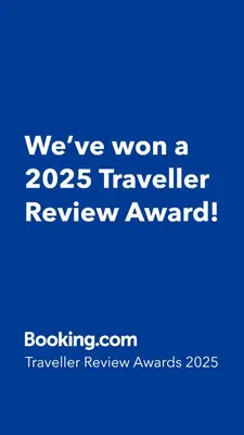 a blue sign that says weve won a traveler review award at Proche Carlton & Croisette, Appartement 203 - Palmazur Vacances in Cannes