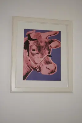a picture of a cow on a wall at Superbe 120m2 au Suquet - Property With Style in Cannes