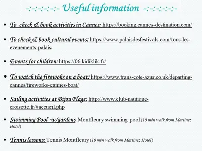 a screenshot of a webpage of a document at XXL 2 beds with XXL terrace next to Martinez Hotel in Cannes