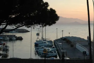 a group of boats are docked in a harbor at Bright apartment - Cannes, la Croisette in Cannes