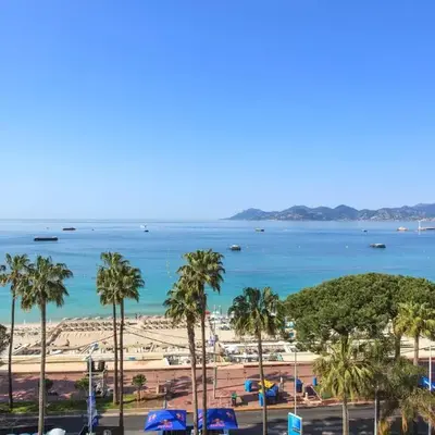 REF 1196 - Cannes Croisette - Sea view apartment for rent
