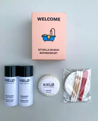 a box of klip products and a box of food at Citybeach SOHA- Rue d'Antibes - 2 BdR 2 BthR 1 toil - Clim Terrace Parking Elevator in Cannes