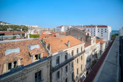 an aerial view of a city with buildings at IMMOGROOM - 2 min from the Palais des Festival and the beaches - ac in Cannes
