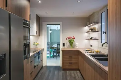a kitchen with a sink and a counter top at Cannes magnifique villa vue mer basse Californie in Cannes
