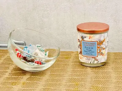 a jar of vanilla ice cream and a bowl of sprinkles at Cannes centre , magnifique , 5 min palais in Cannes
