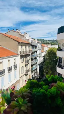 a view of a city with buildings and trees at Ciel de Cannes in Cannes
