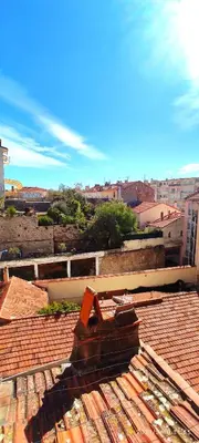 a view of the roof of a building at Cannes Croisette Suquet Duplex 4 P in Cannes