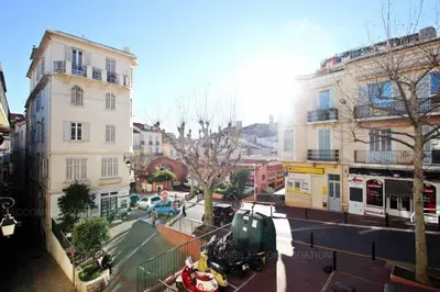 a view of a city street with buildings at Preyre 14 in Cannes