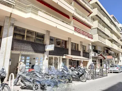 a group of motorcycles parked in front of a building at 1 bedroom Latour Maubourg Cannes Riviera 245 in Cannes