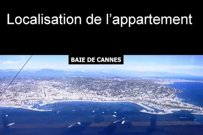 a sign that readslocalisation do iapa and a city at Centre et plage tout à pied échappée mer in Cannes