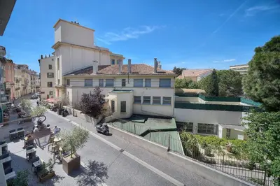 an overhead view of a city street with a building at IMMOGROOM-Suquet-AC-WIFI-close to the beaches in Cannes